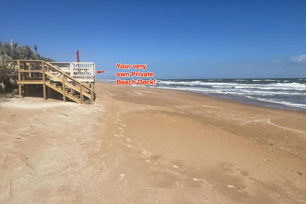 Your Oasis with a Private Beach Deck and a Pool!