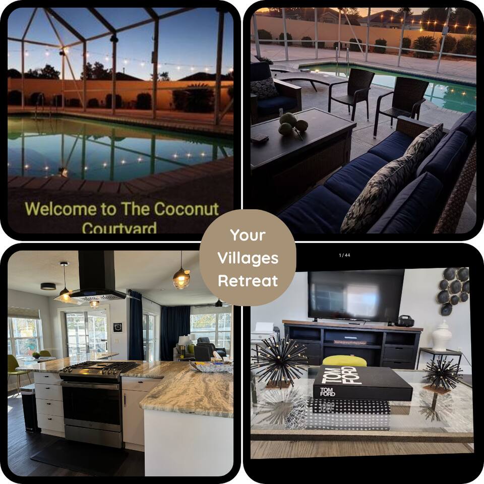 The Coconut Courtyard-Private pool & Tiki Hot tub