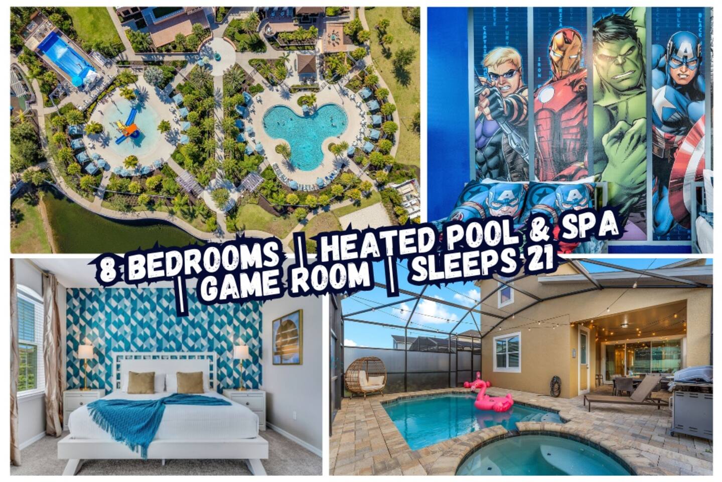 *SPecIAL* | Sleeps 21 | Game Room | Water Park |