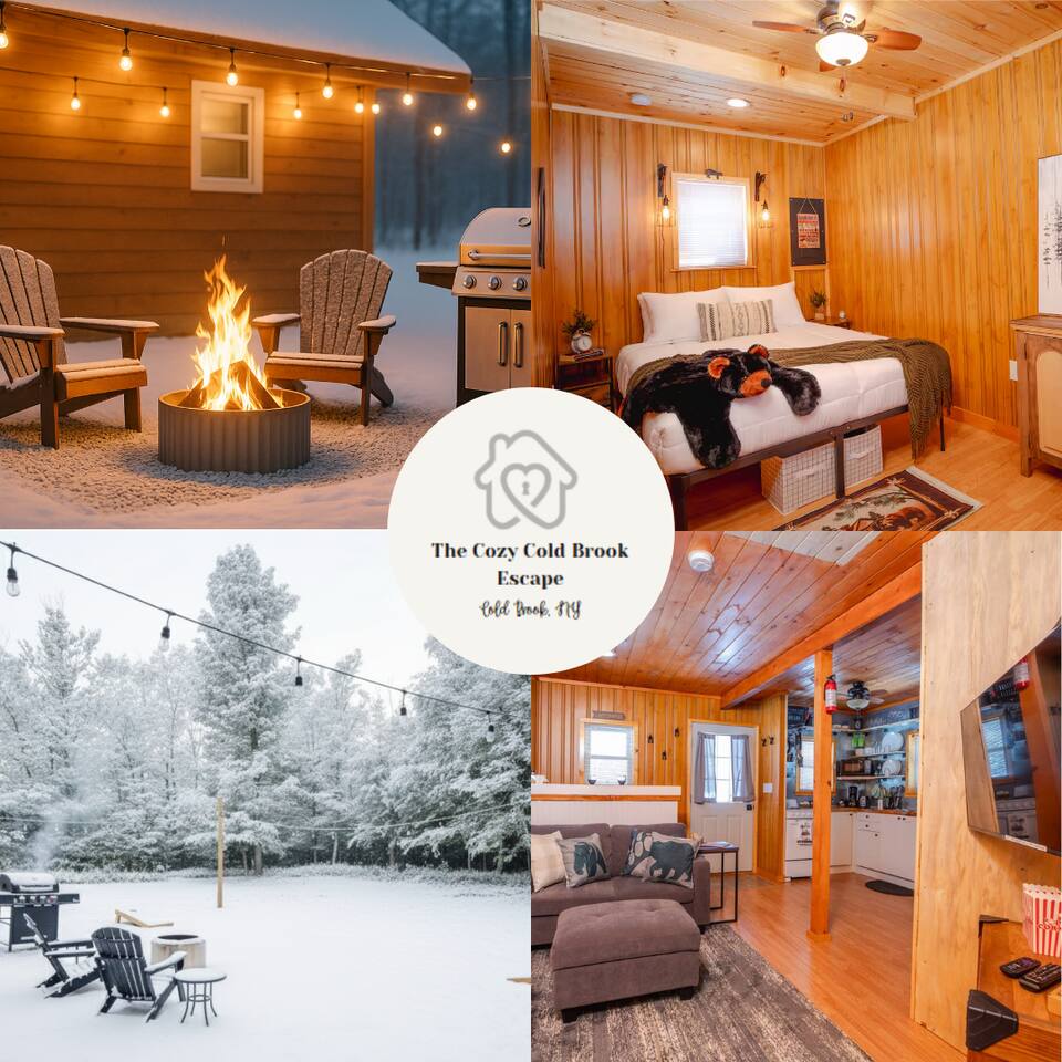 Lovely Cabin w Cornhole~Firepit~BBQ~Close2Lake