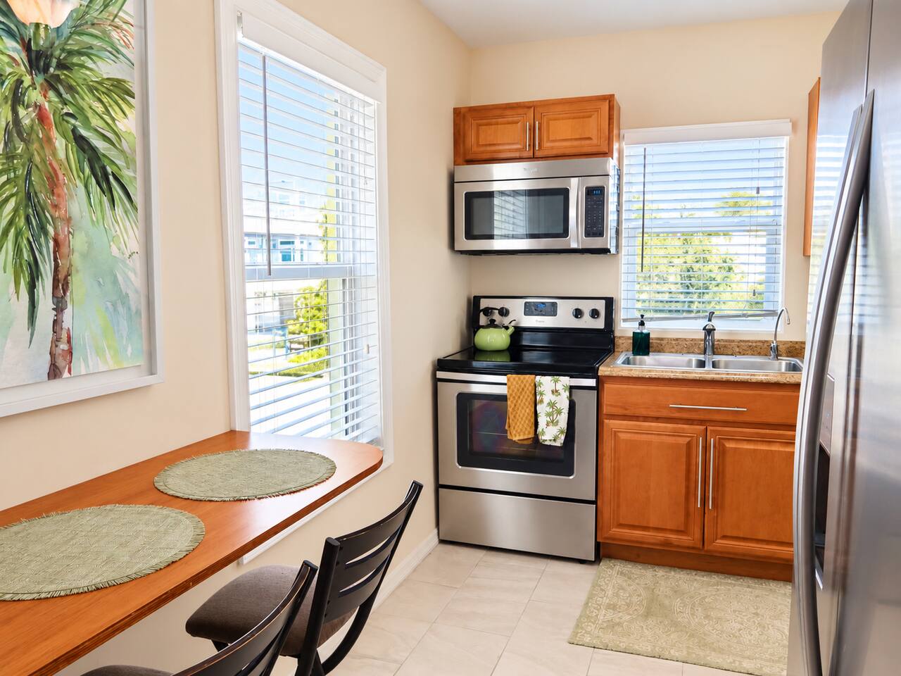 Fully stocked kitchen