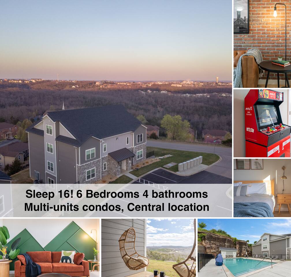Sleeps 16! Multi-unit, Central Location, GreatView