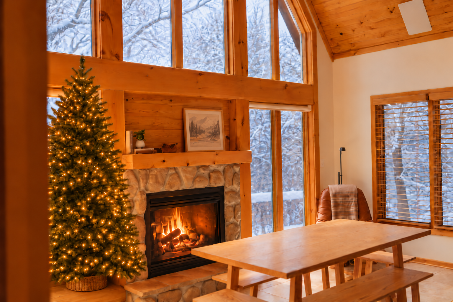 Winter Lodge, Fireplace, Lake Views & Two Decks