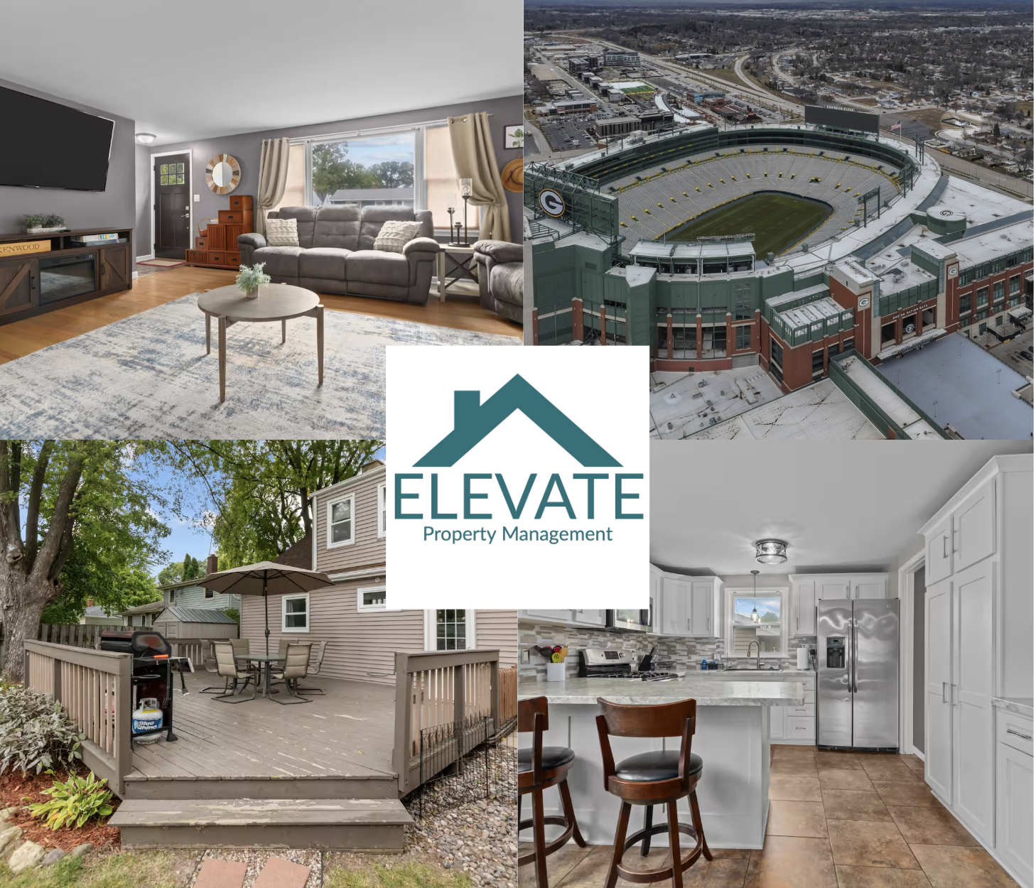 Lambeau Abode- 4 Blocks to Stadium. Entertain 4 BR