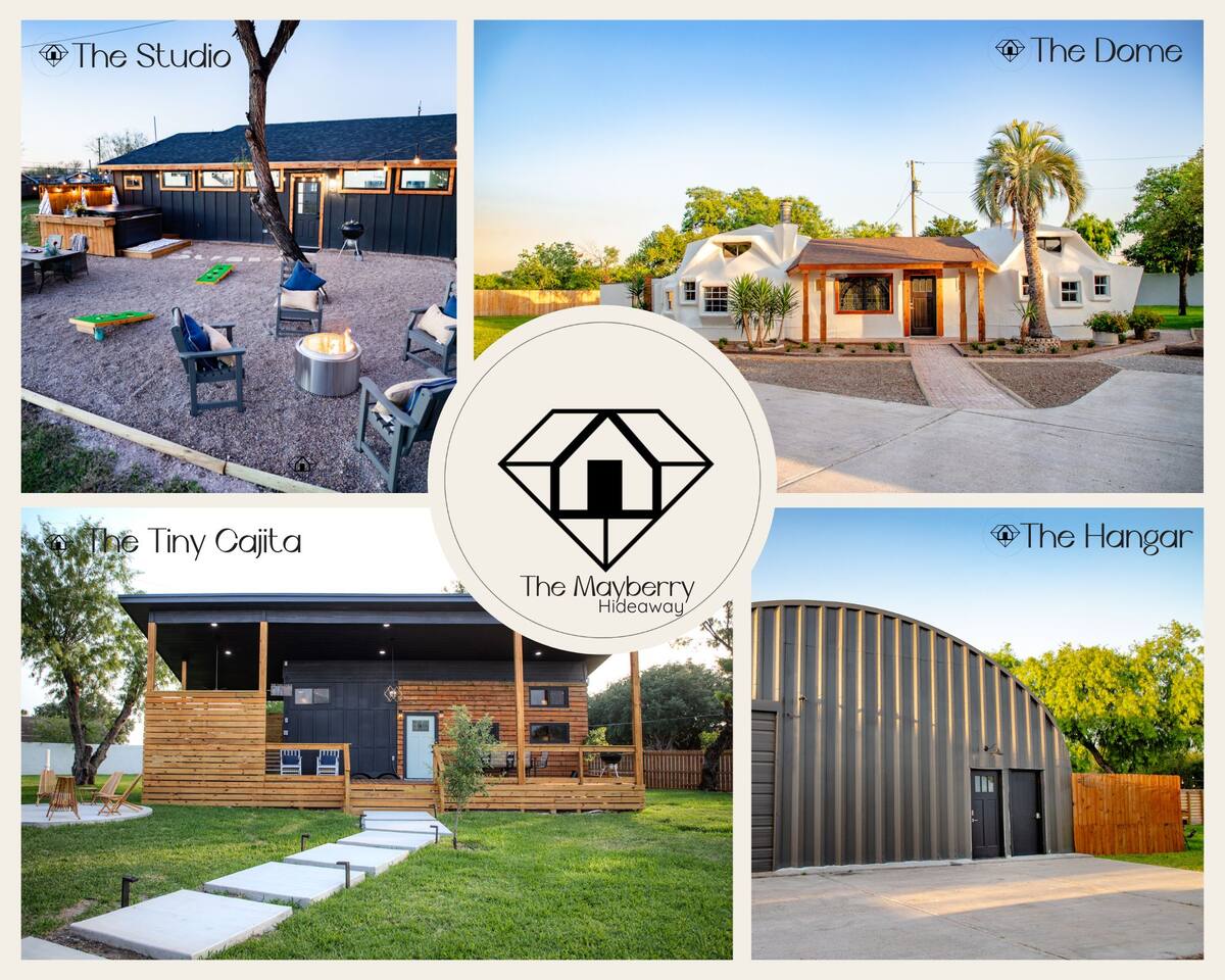 4 unique homes - Hot tub, Fire-pit, & Pet Friendly