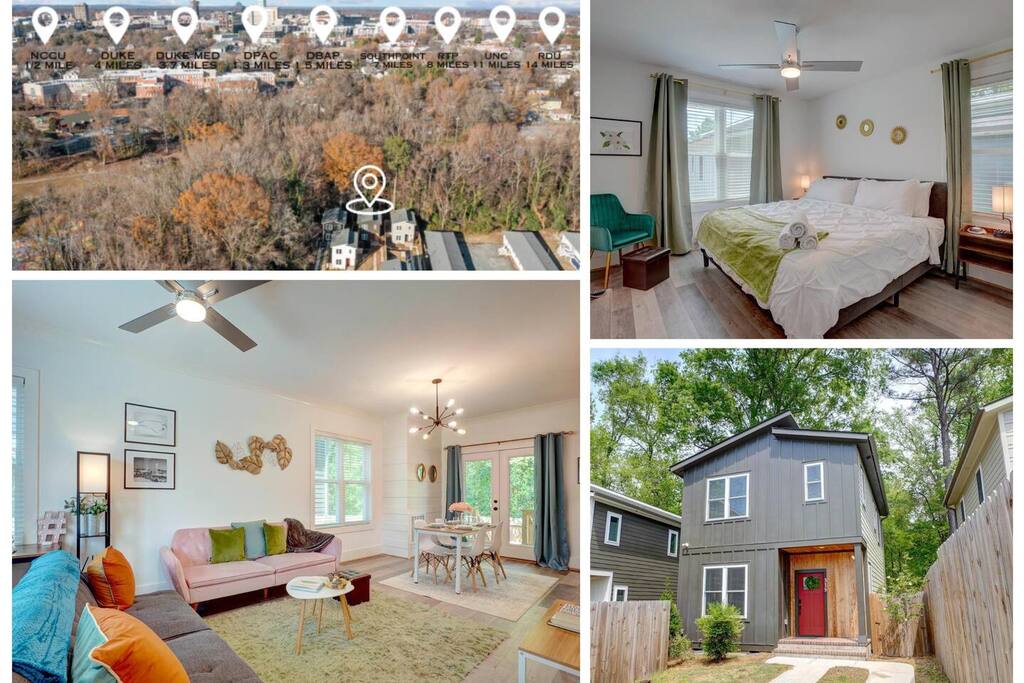 DowntownConvenient~Duke3Mi~NCCU.5Mi~Pets~KingBed