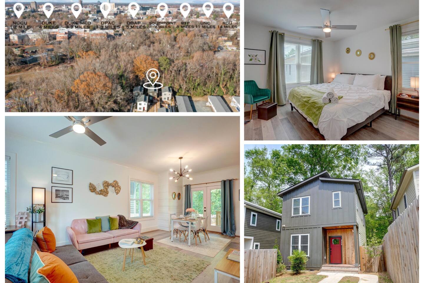 DowntownConvenient~Duke3Mi~NCCU.5Mi~ Holiday Home!