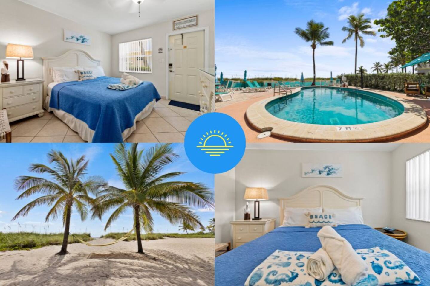 Beachfront Studio for 2 – Steps to Sand & Downtown