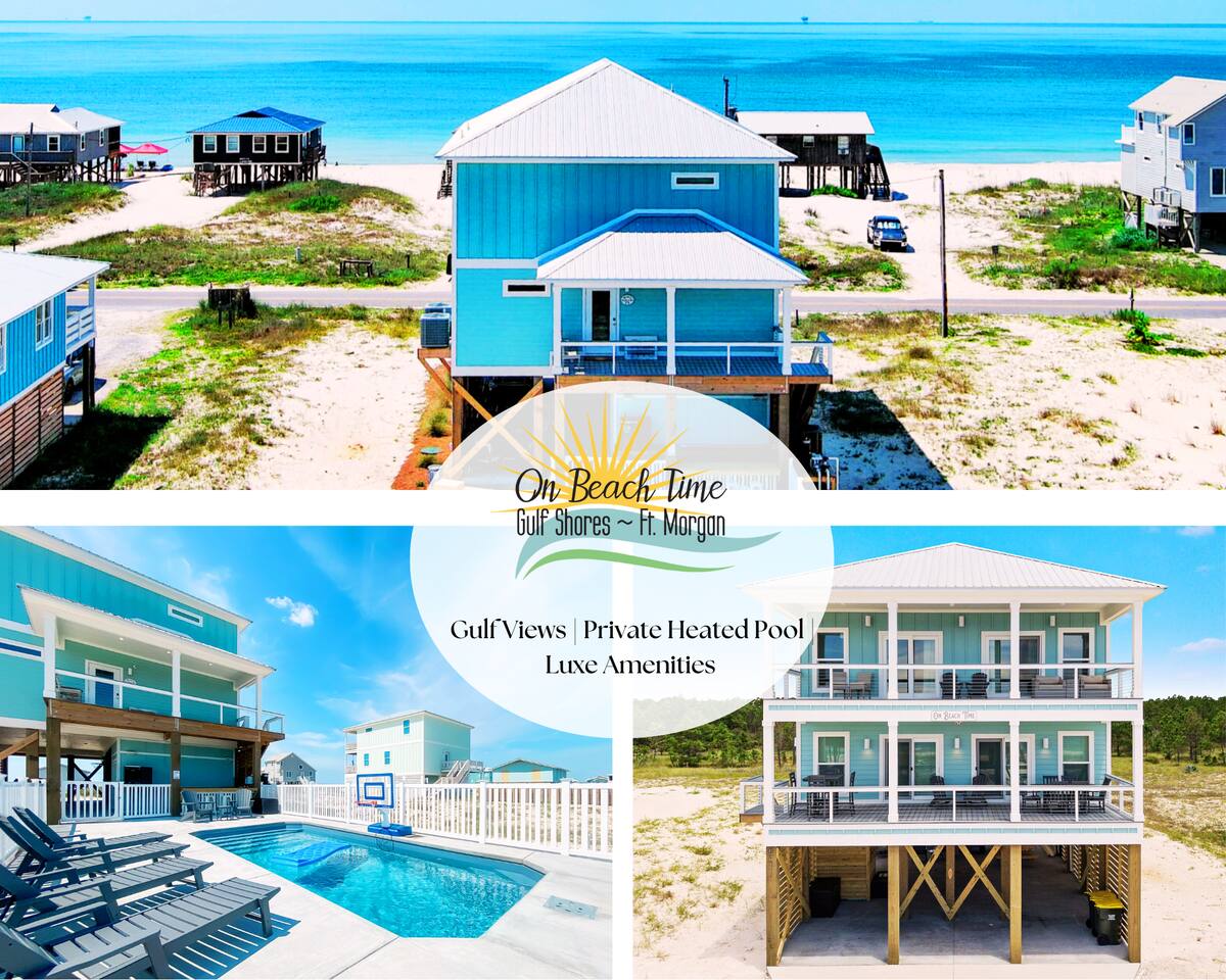 Luxe Heated Pool*100 Steps To Beach*Gulf Views*4BR