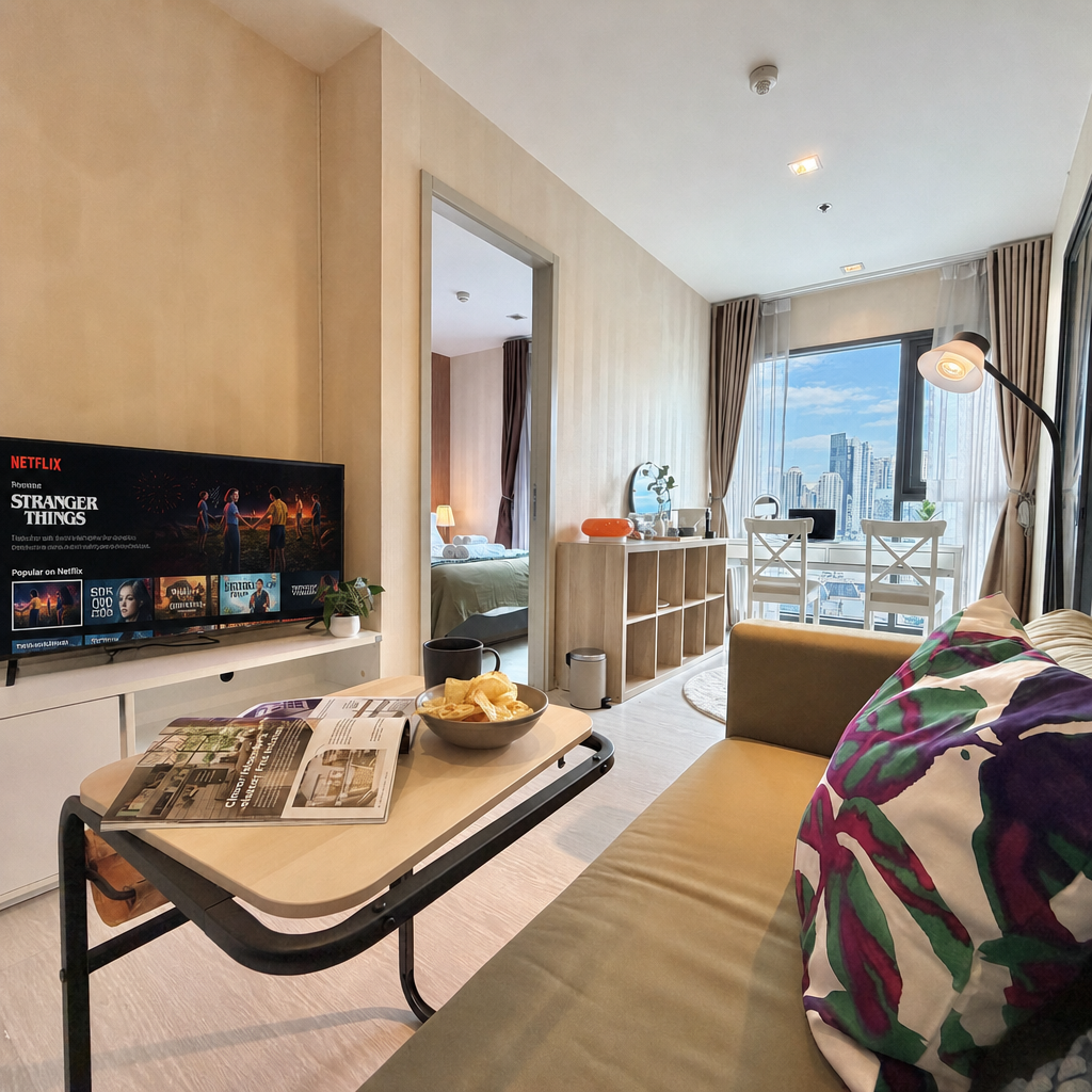 5 min to BTS Fully Equipped Kitchen with City View