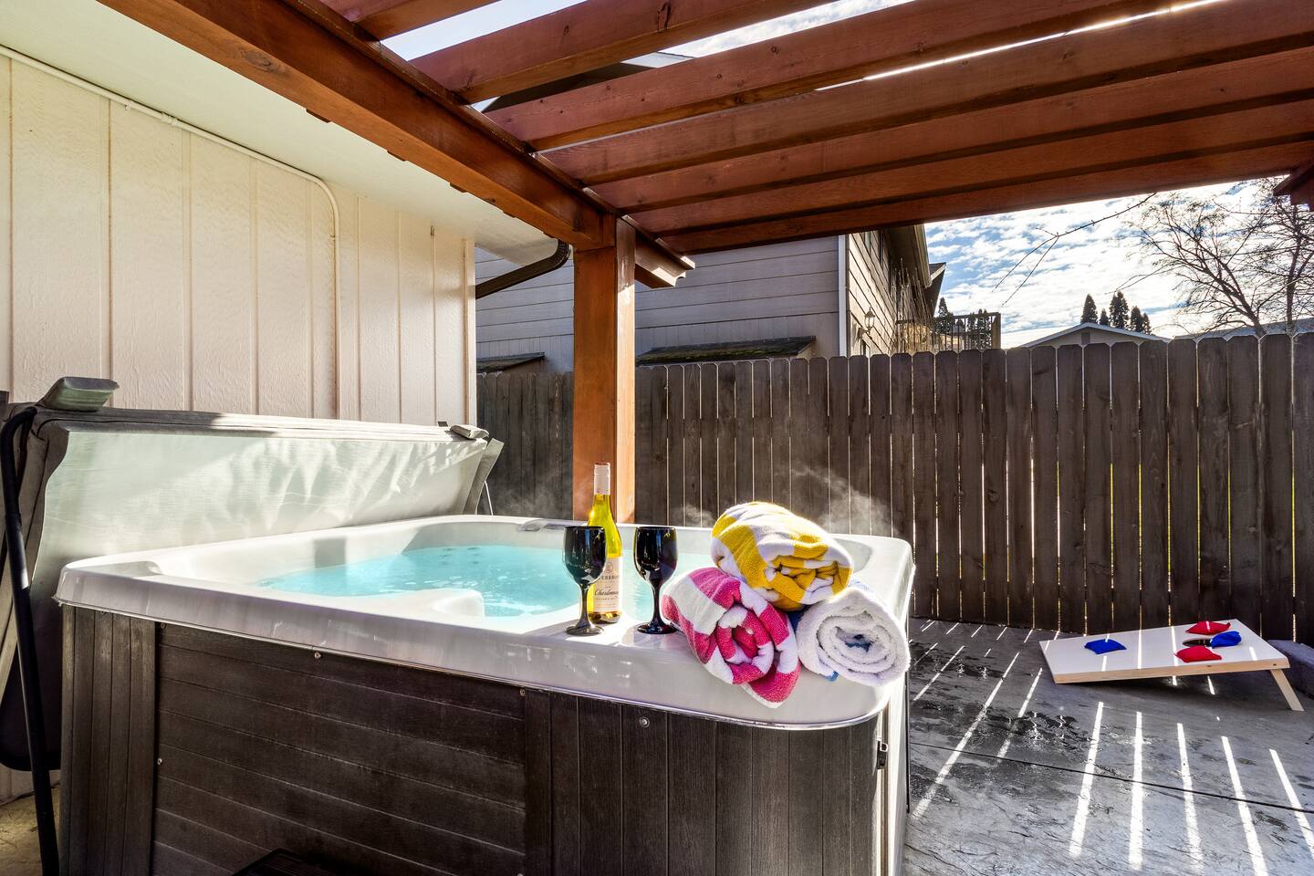 Hot Tub • 4 King Suites, 2 Kitchens | Walla Walla