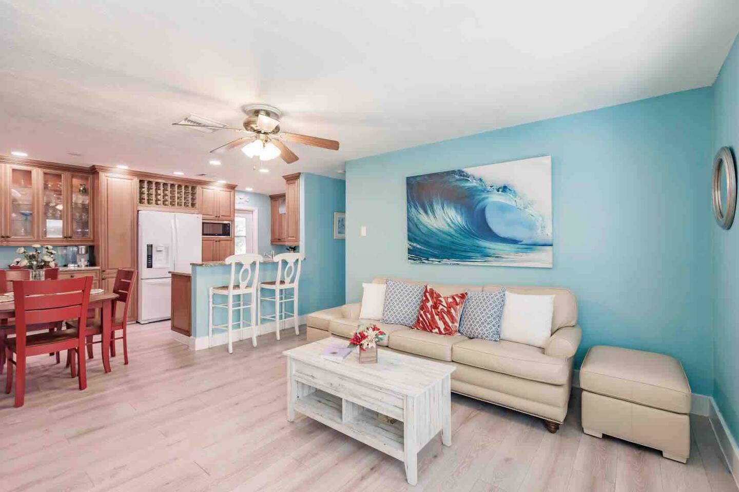 Golf Cart to Beach! Charming Home w/ Patio