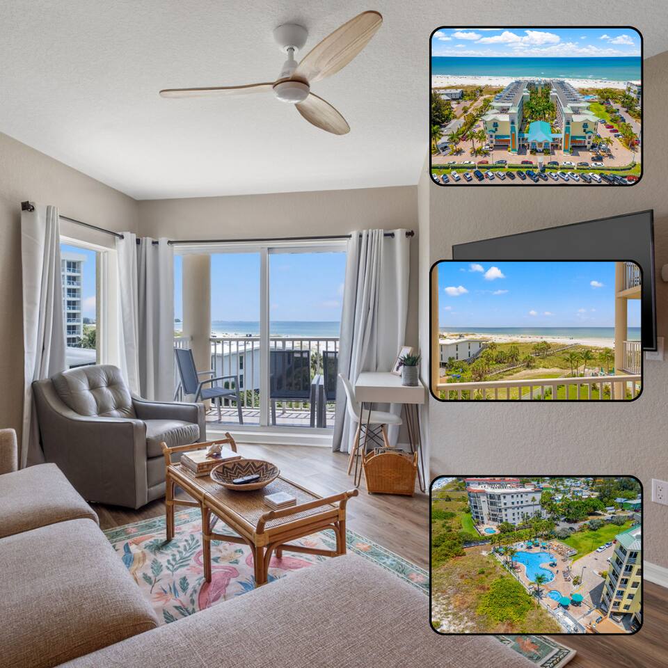 Coastal Beachfront Escape in Treasure Island!
