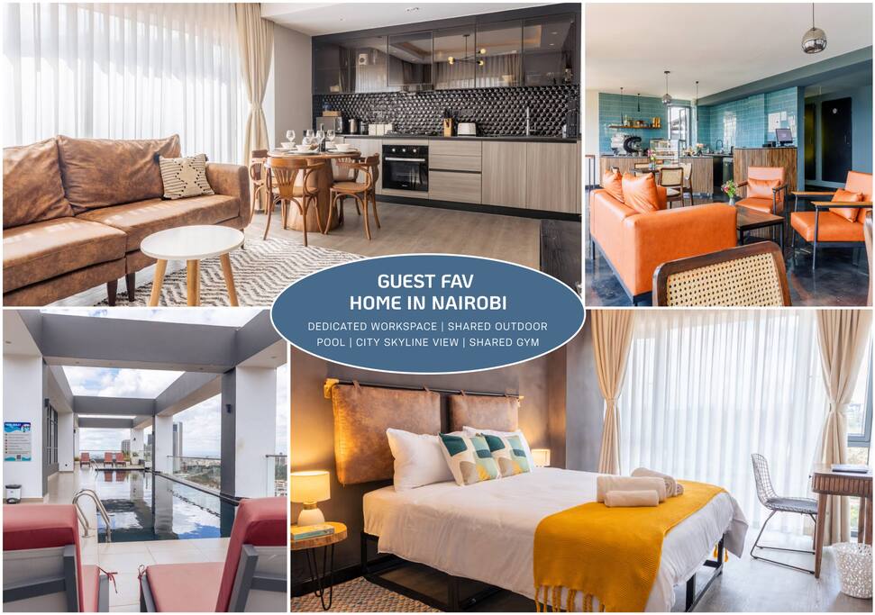 Nairobi Serenity | 2BR Stay w/ Gym & Pool Access