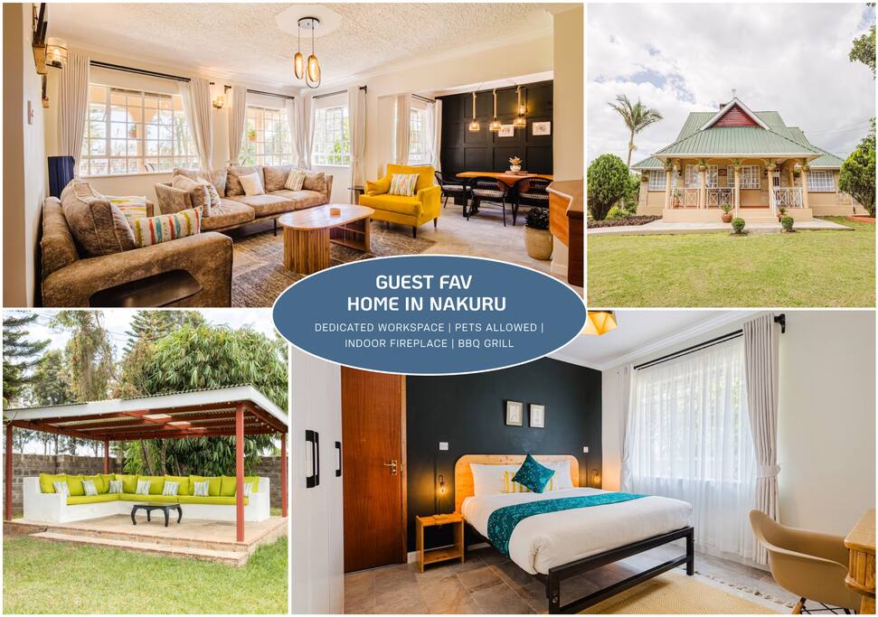 Nakuru Stay – 3 Bed 2 En-suite with Sleek Dining