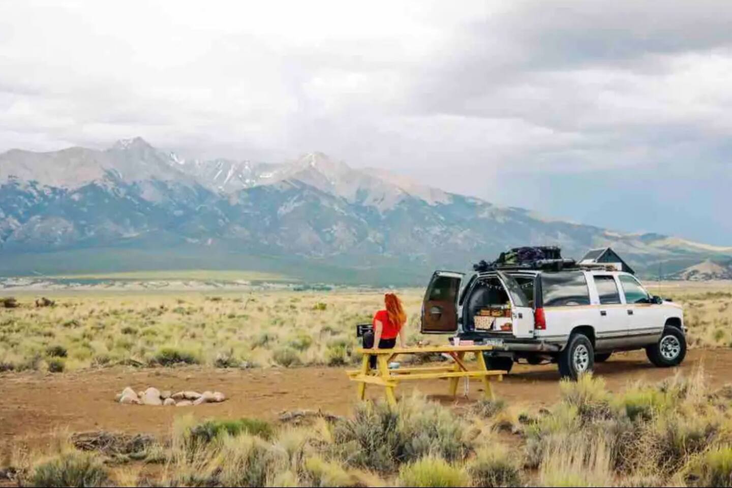 Quiet Campsite with Stunning Views of Sand Dunes