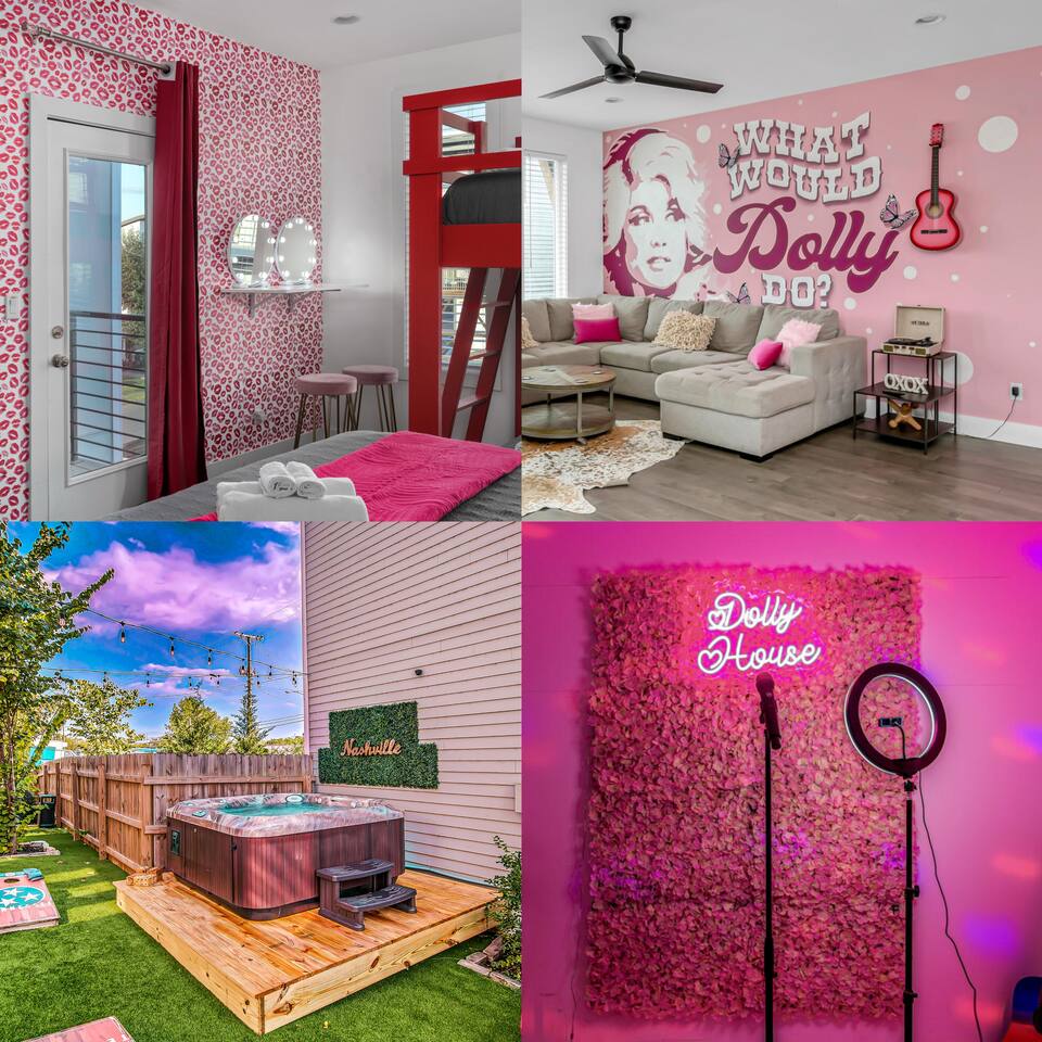 9bed-10min to DT-HotTub/Karaoke-Dolly’s Nash House