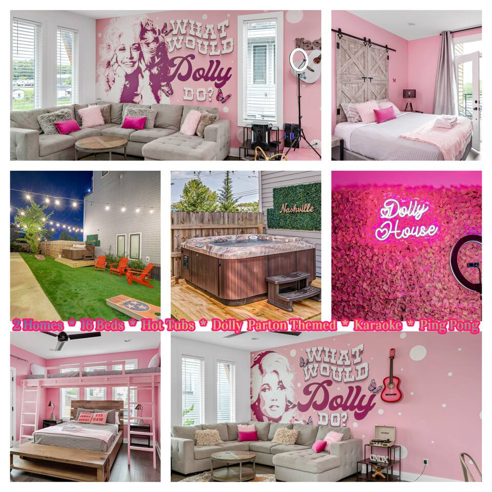 SideBySide2HM-10min to DT-16beds-HotTub/Karaoke