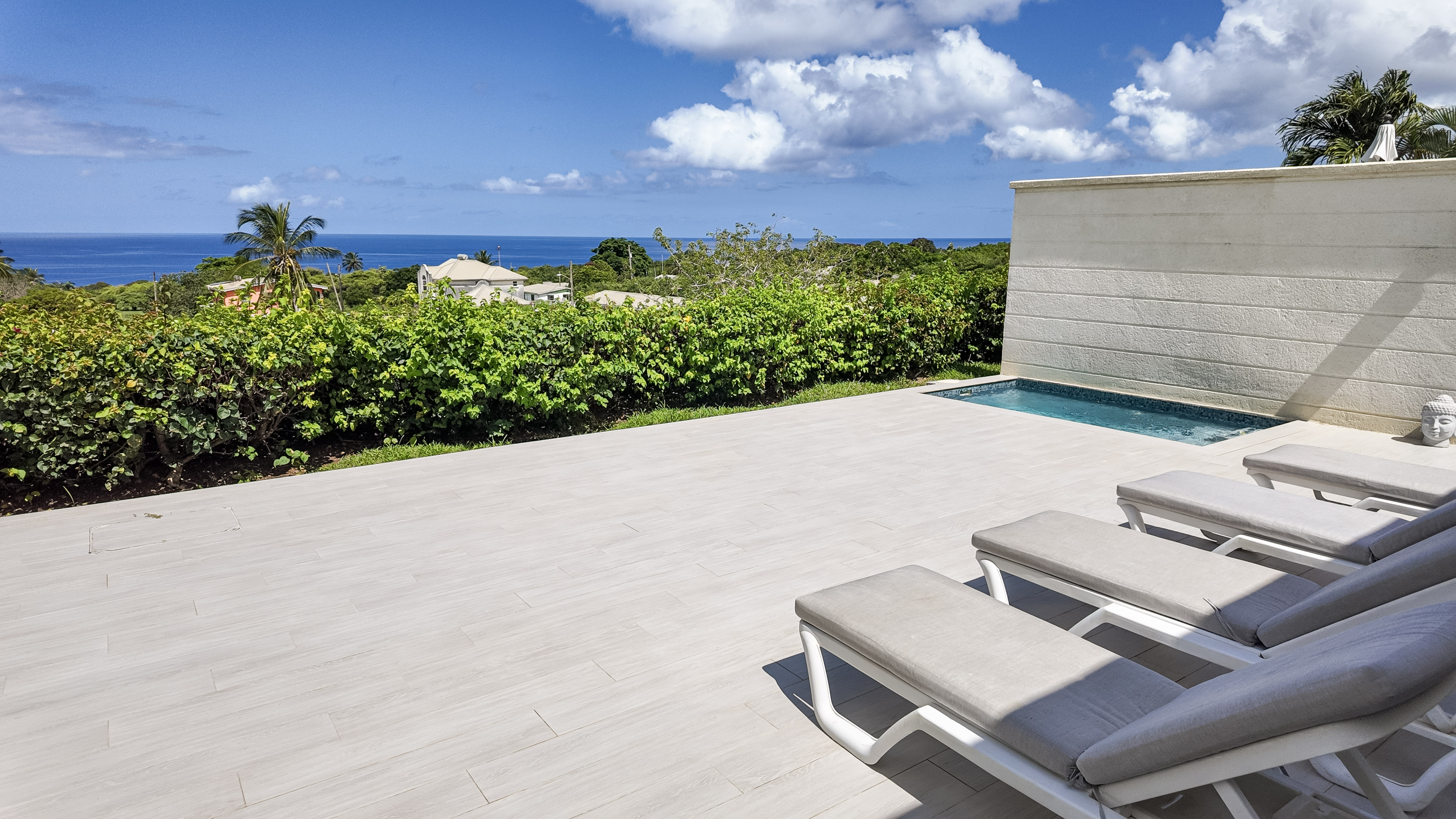 Private terrace with plunge pool and stunning ocean views
