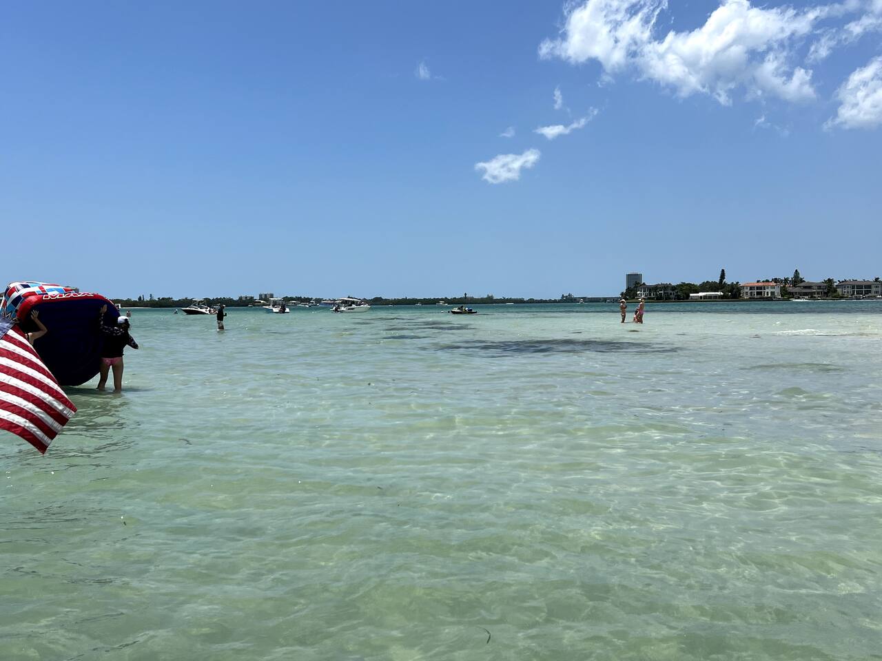 Gulf water and shoreline near Siesta Key