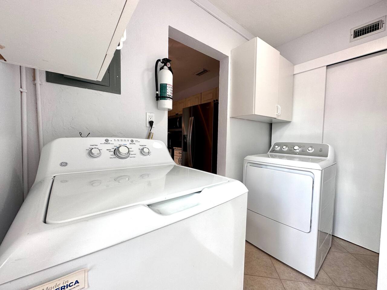 Laundry room with washer and dryer