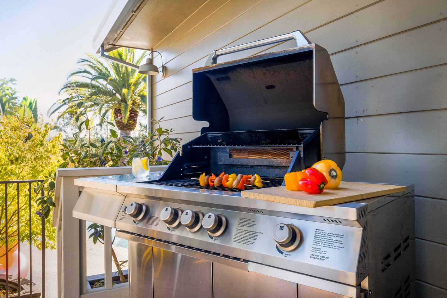 Fire up the barbecue grill for a delightful outdoor cooking experience. Perfect for enjoying sunny days and grilling up your favorite meals, this amenity adds a delicious touch to your stay.