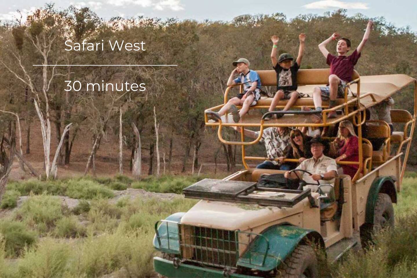 Families and wildlife enthusiasts will experience the thrill and wonder of a safari adventure amidst diverse wildlife.