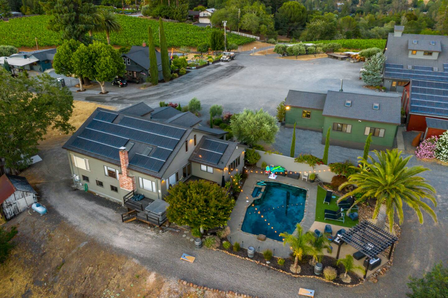 Share a peaceful walk with loved ones through rows of grapevines, breathe in the fresh air, and experience the beauty of this authentic wine country ranch.