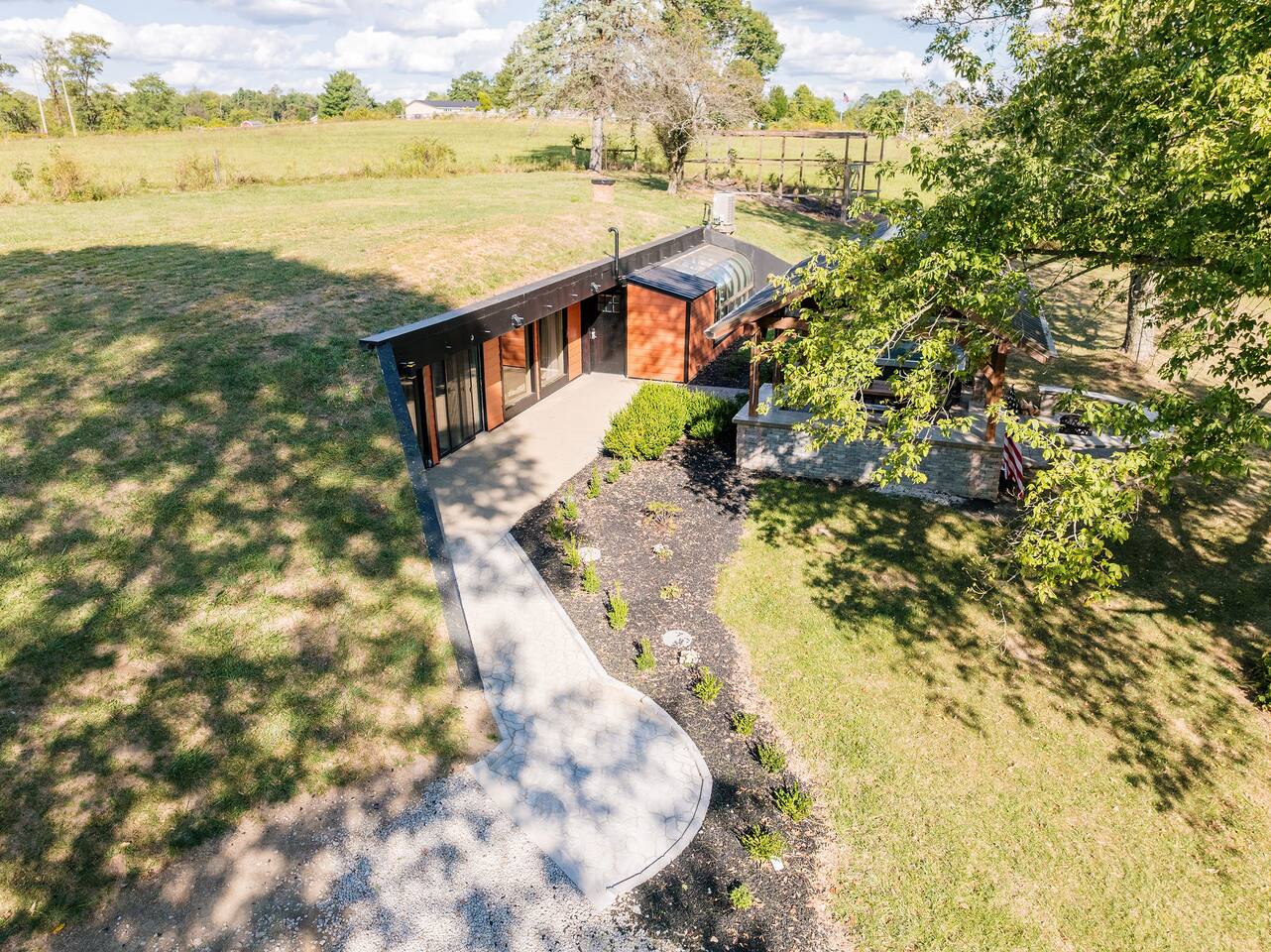 The Underground Earth Home in Hocking Hills