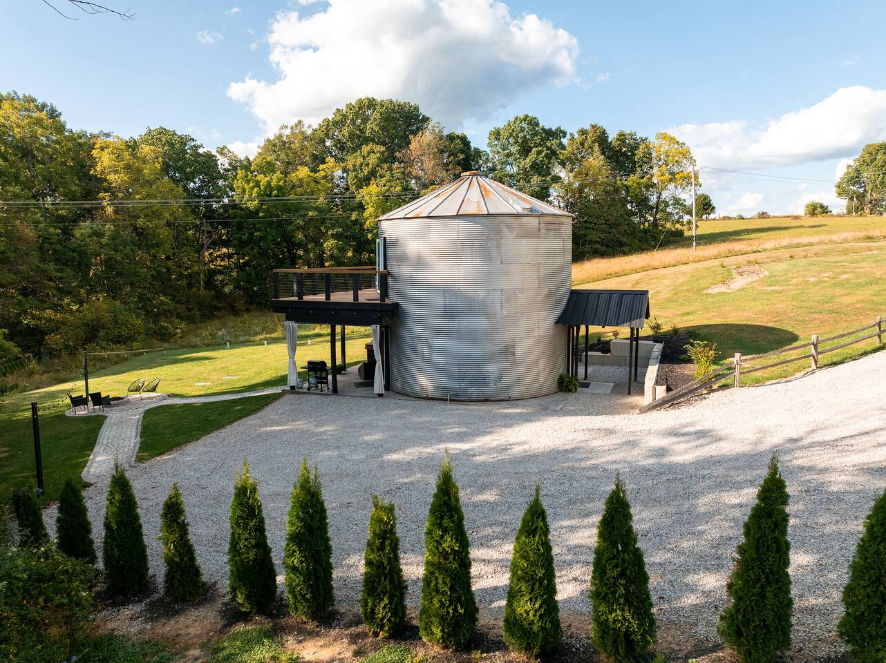 Modern Grain Silo Getaway in Hocking Hills