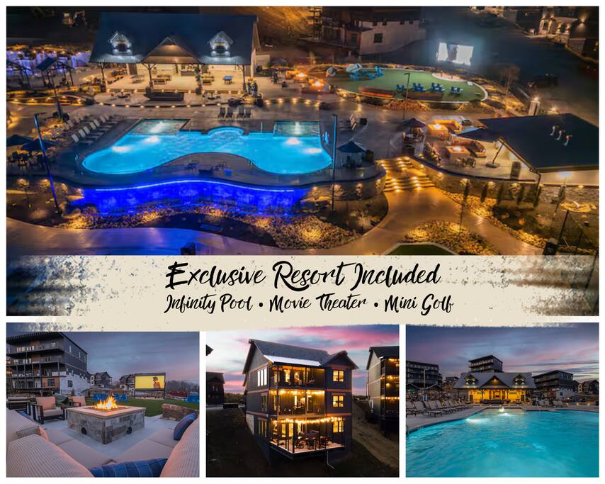 Luxury 5BR Cabin with Private Waterpark Access!