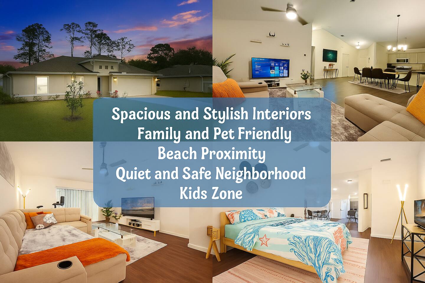 Coastal Vibes & Family Fun-Spacious 3BR-Kidz Zone