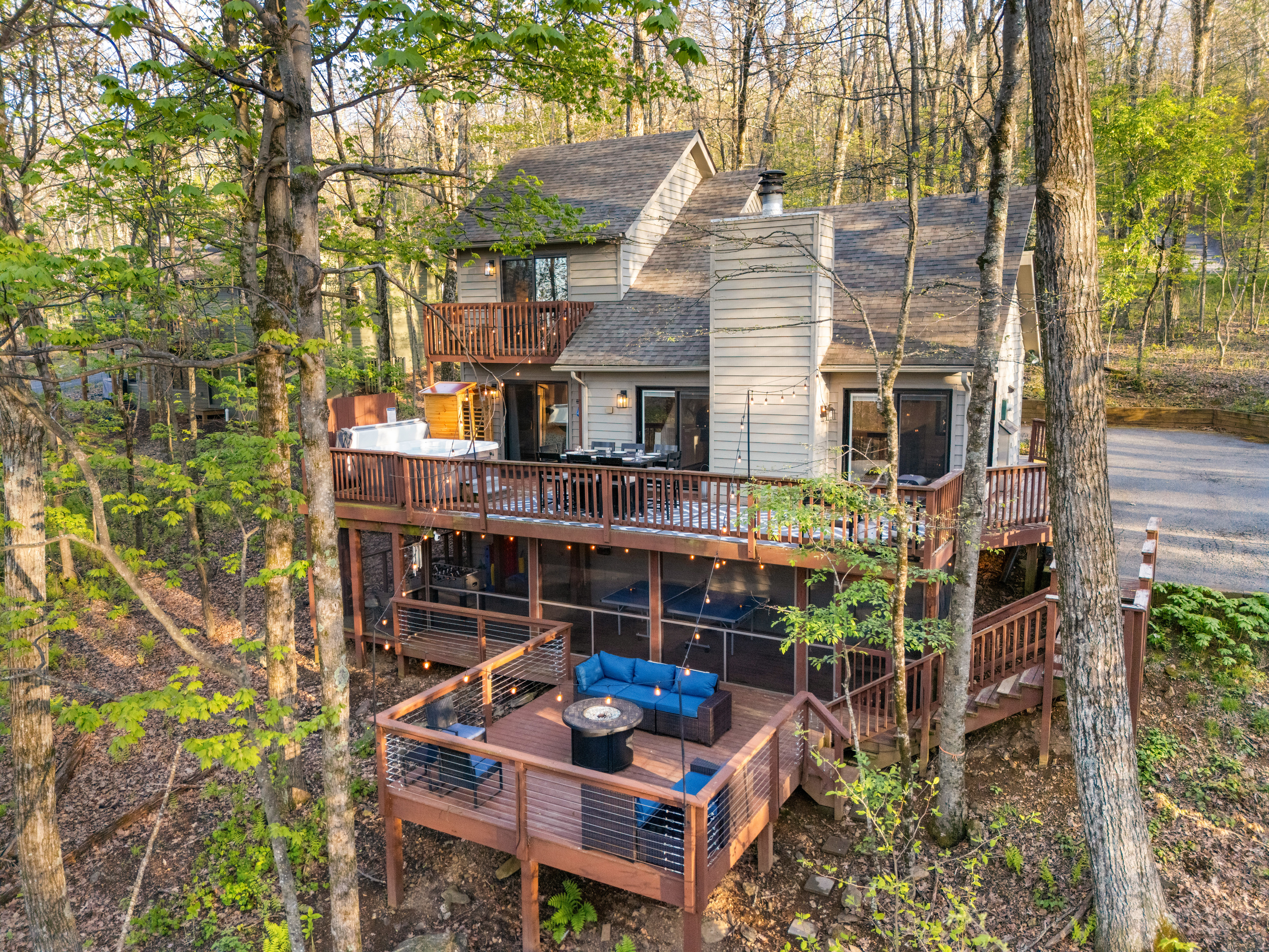 Forest Cabin Getaway: Hike, Soak, Play