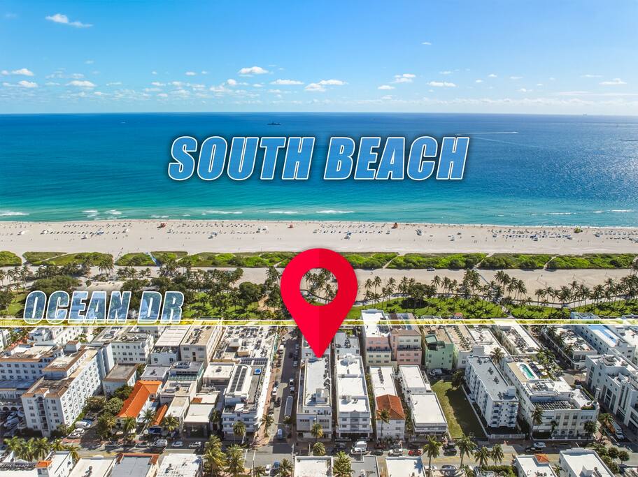 Sleeps 4 | Steps to Ocean Dr & Sand | King Bed