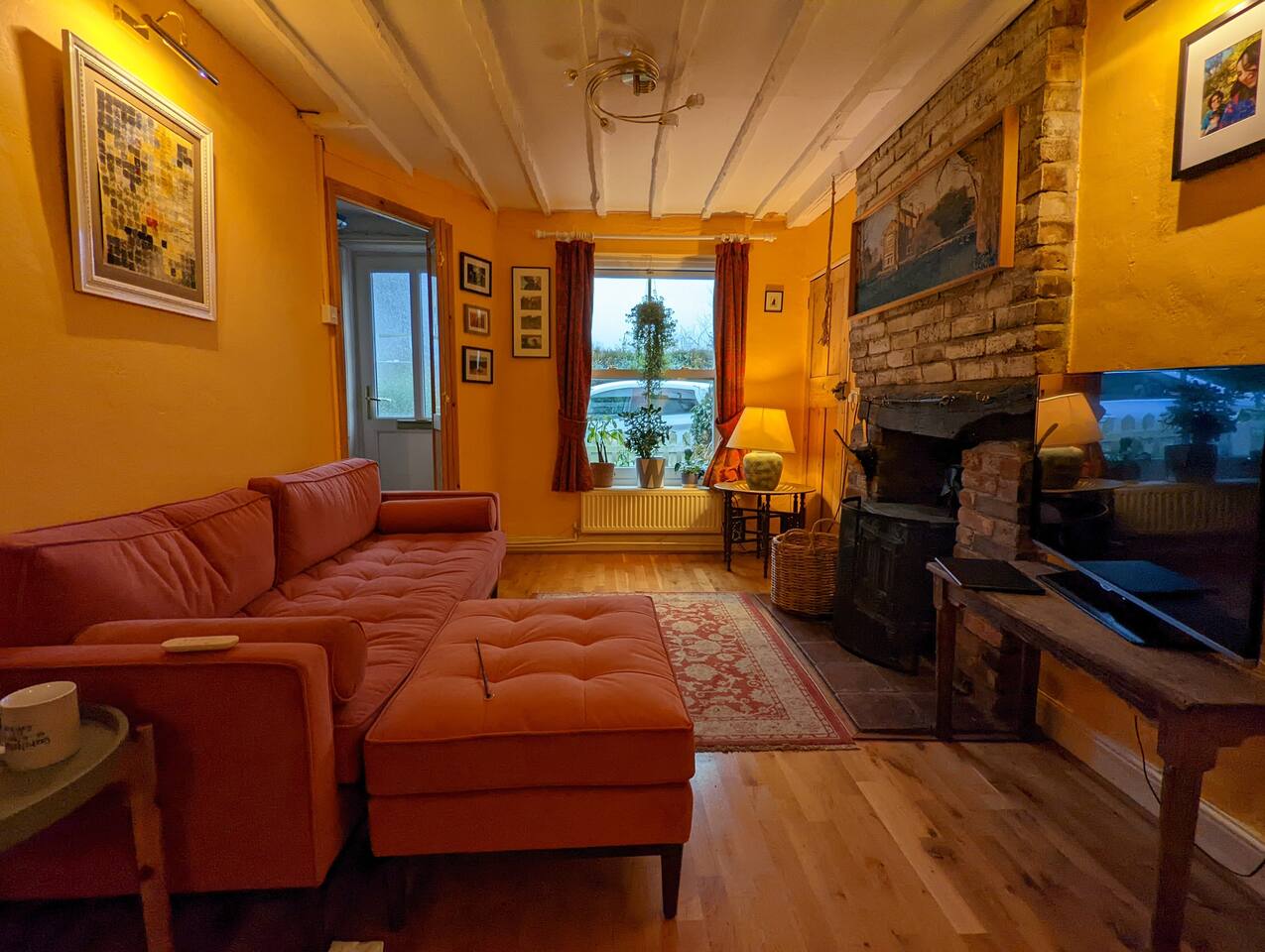 Quirky rural family home in lush gardens