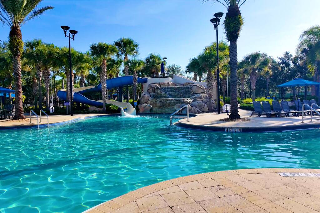 Leisure rentals 12BR 10BA Solterra Resort Vacation Villa with Theater/ Game Room | Heated Pool & Spa | Near Disney