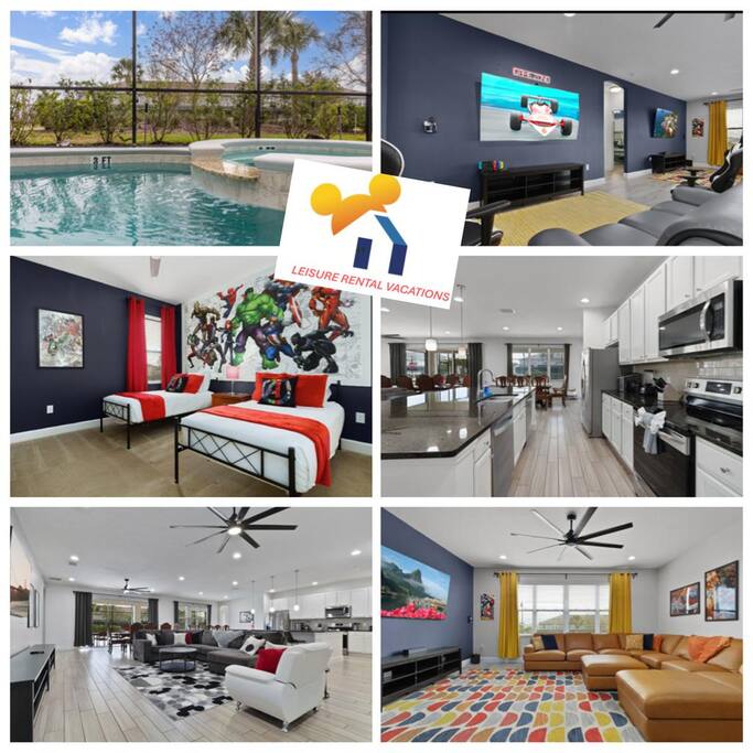 Massive 14B Resort Home-Game Room-Pool/Spa- Disney