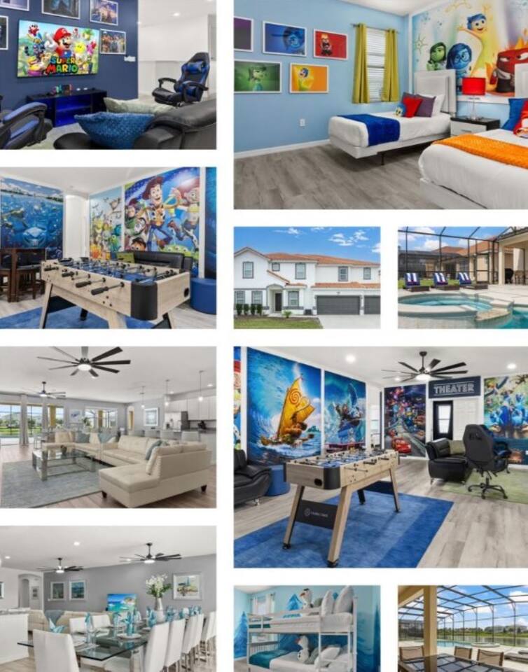 Leisure Rentals 14BR 11BA Disney Dream at Solterra Resort | Private Pool & Spa | Game Room | Theater