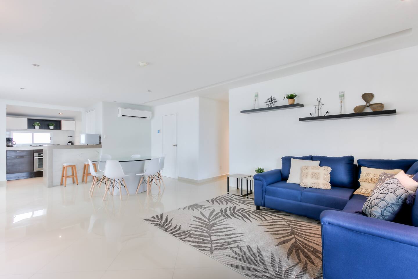 Casa frente al lago con aire acondicionado