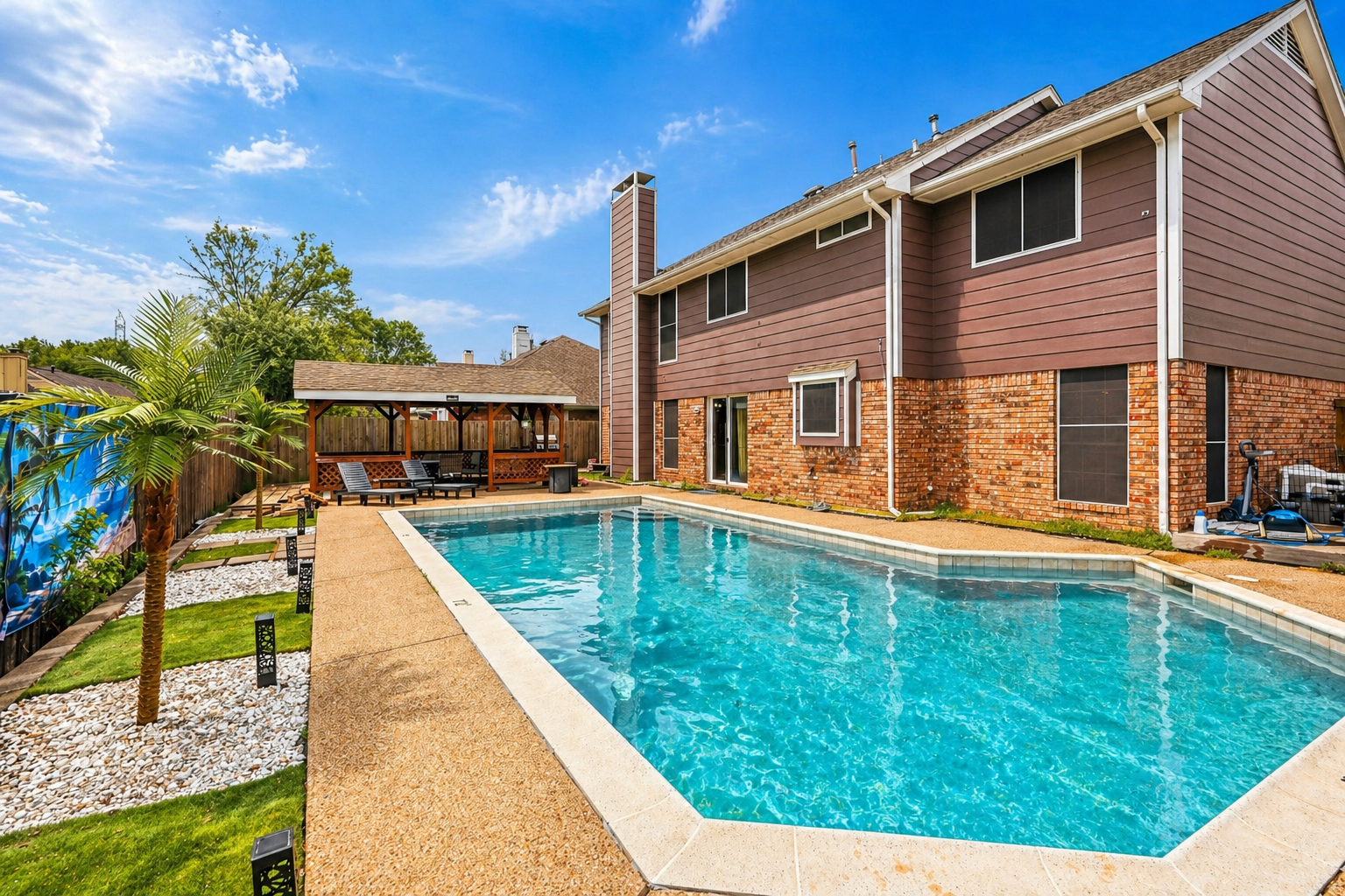 5BR House - Private  pool Near Stadium & DFW