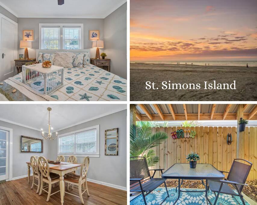 Pier Side Retreat St. Simons Island 3BR Sleeps 9