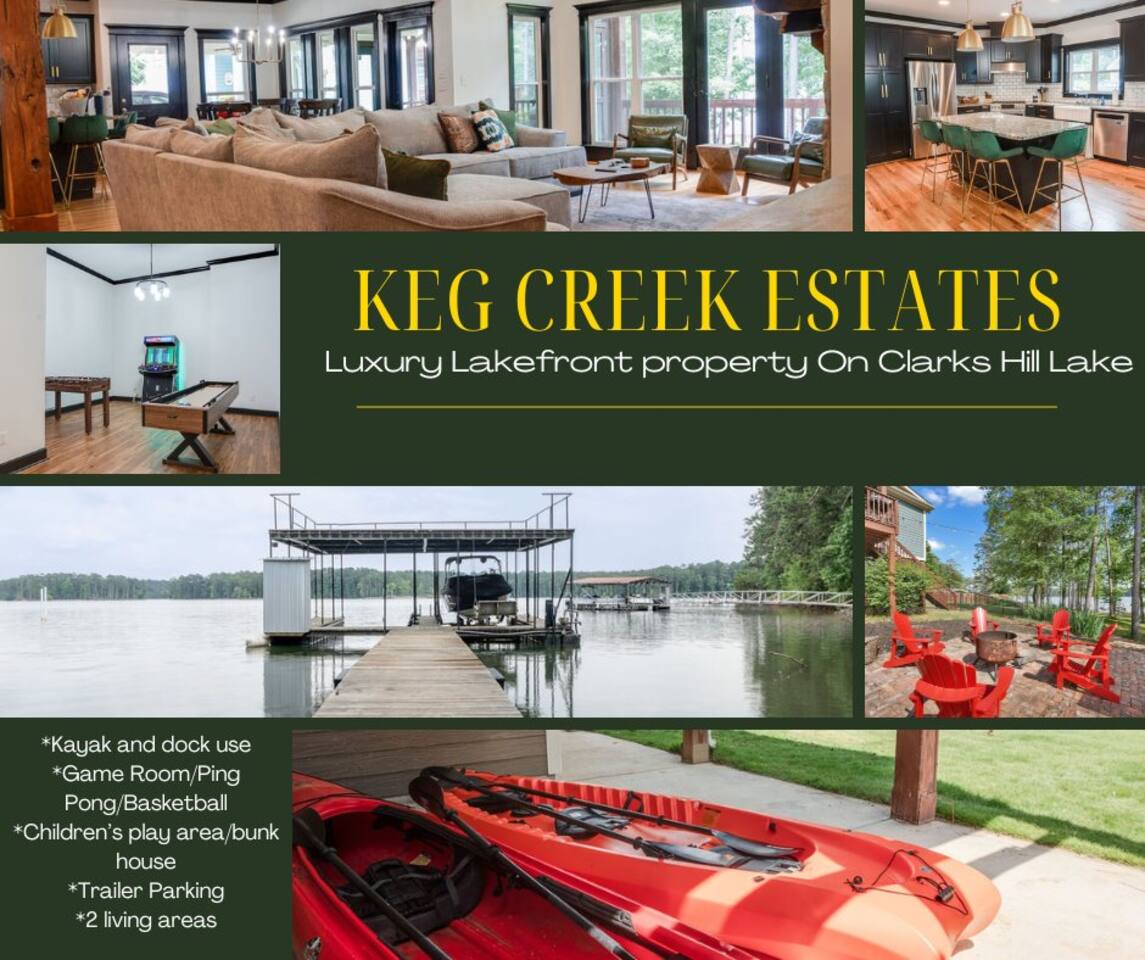 Luxurious Lake Front Estate, Sleeps 20, Game Room