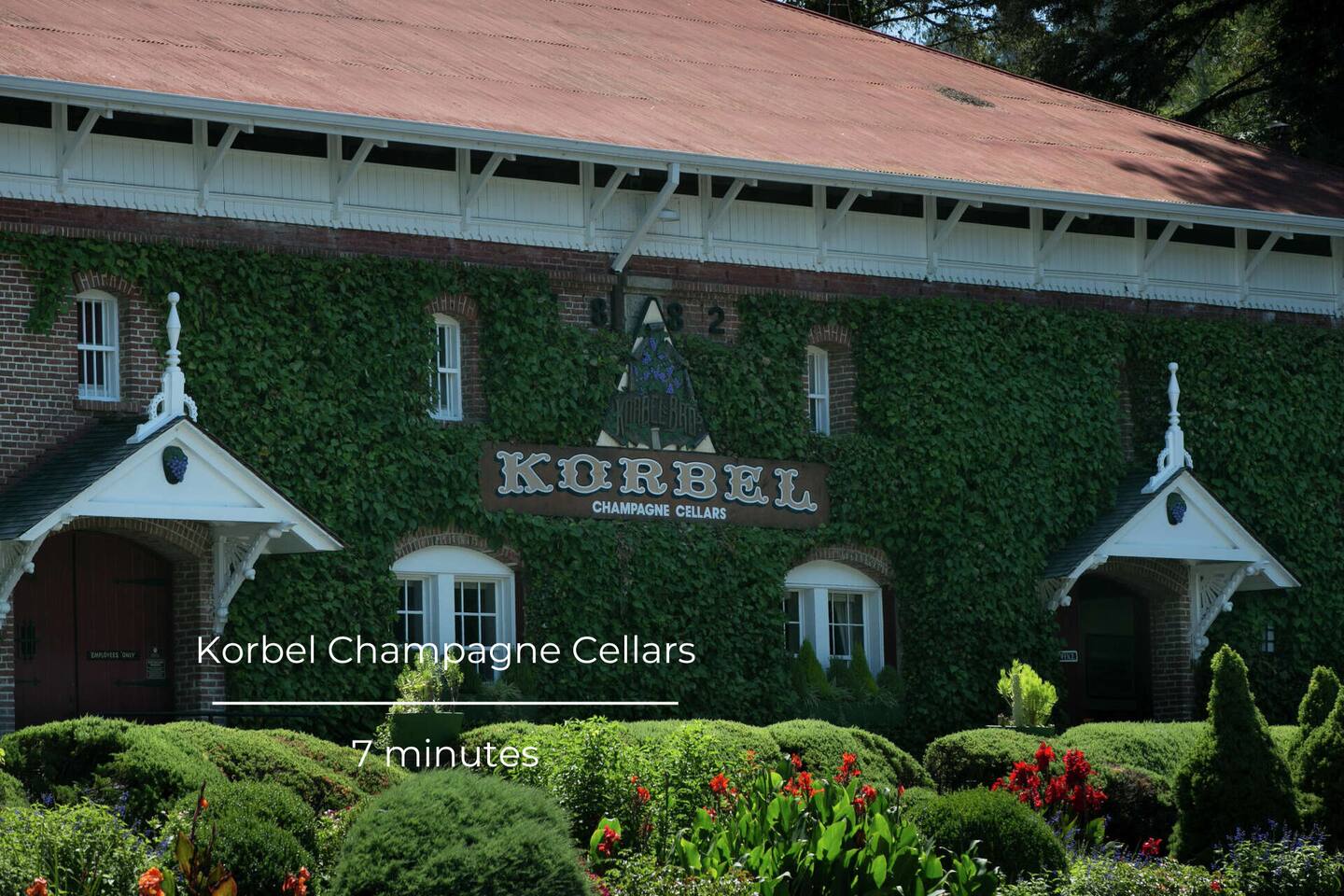 Visit Korbel Champagne Cellars for a taste of luxury and tradition. Explore their exquisite selection of sparkling wines and enjoy a tour through the beautiful grounds and historic cellars.
