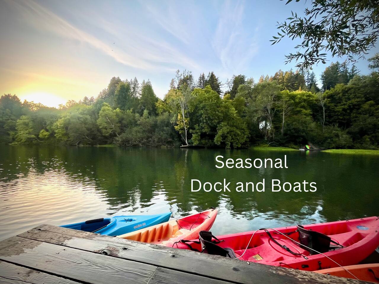 Whether it’s morning coffee or sunset reflections, the private dock offers an idyllic spot to soak in the beauty of the river