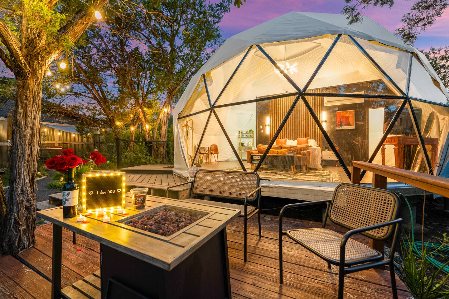 Glamping in Dome: Hot Tub, Sauna, Gym, Cold Plunge