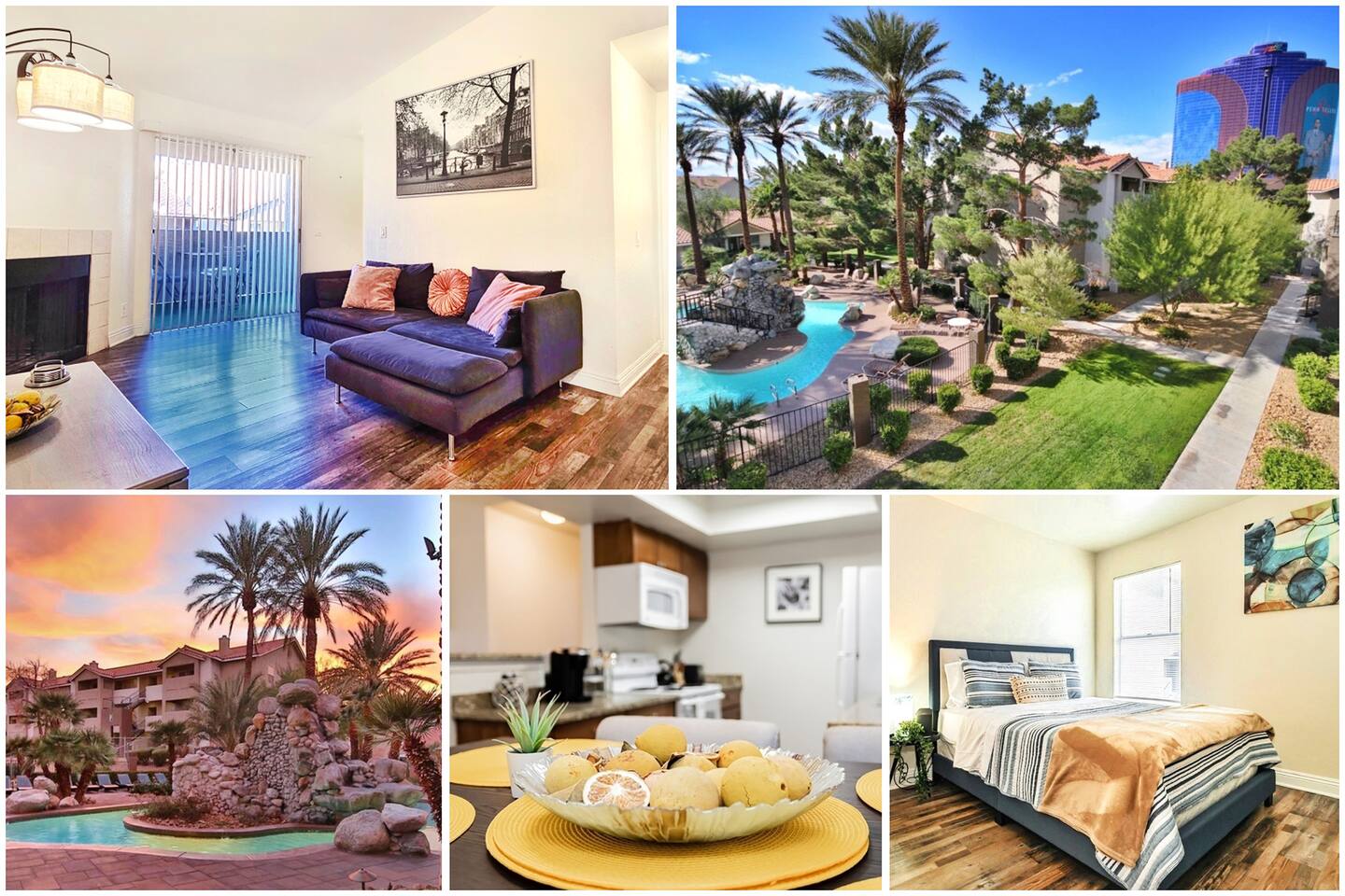 Gorgeous Strip Views! Heated Pool, Hot Tub, Gym!