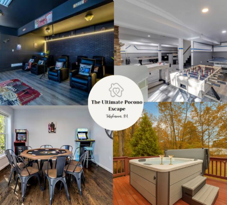 Pool/Theater/Hot Tub/Game room/Firepit/Pets/Poker