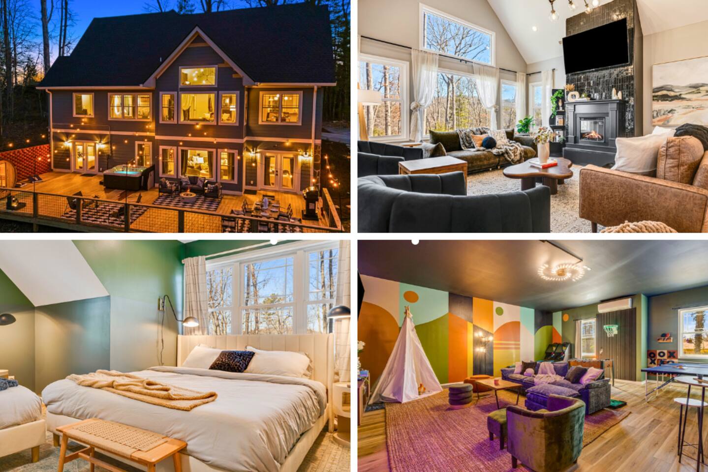 Secluded 5BR Stay,HotTub,Sauna,GameRoom,FirePit