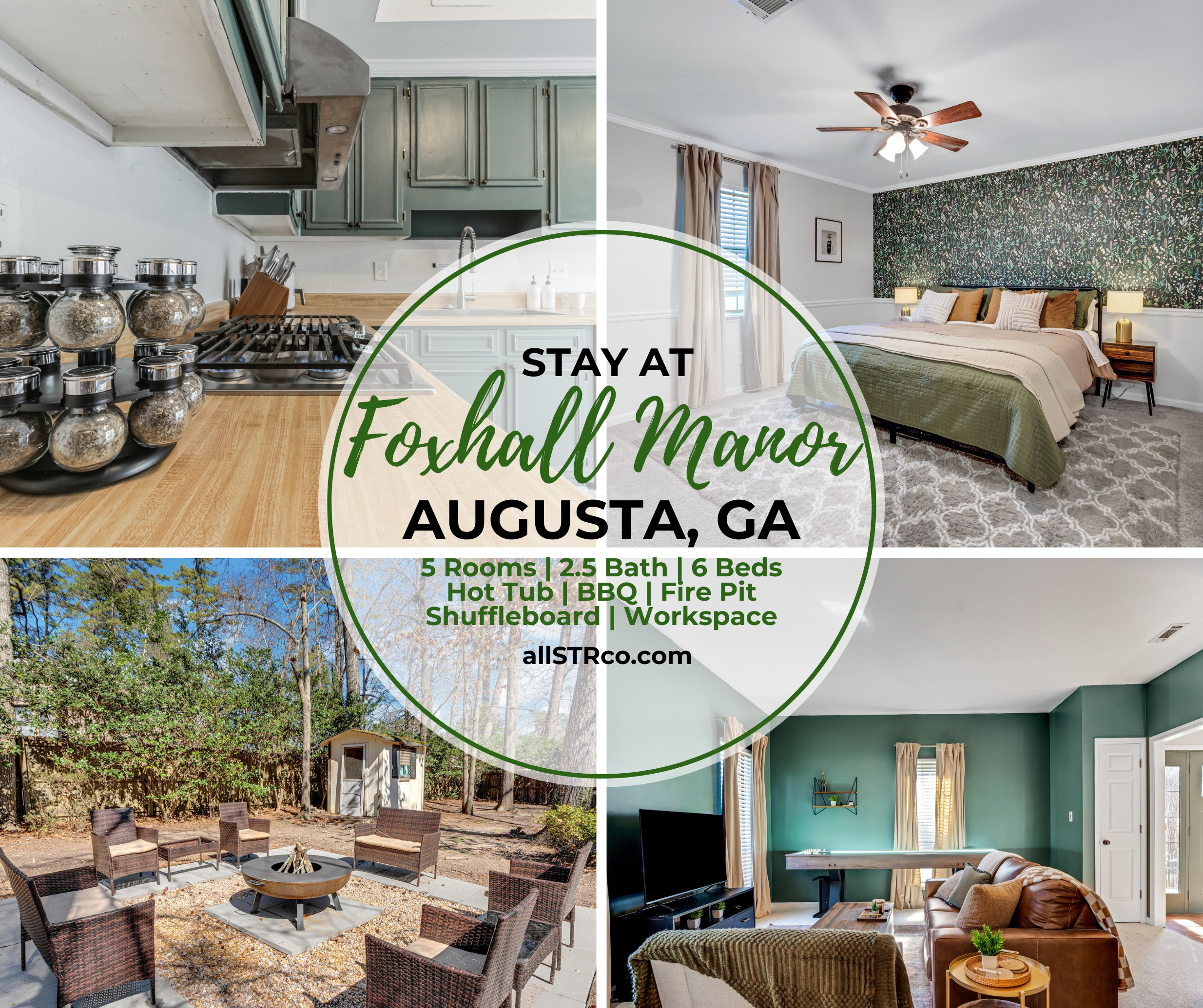 Augusta National Home | Hot Tub | Fire Pit | Pets