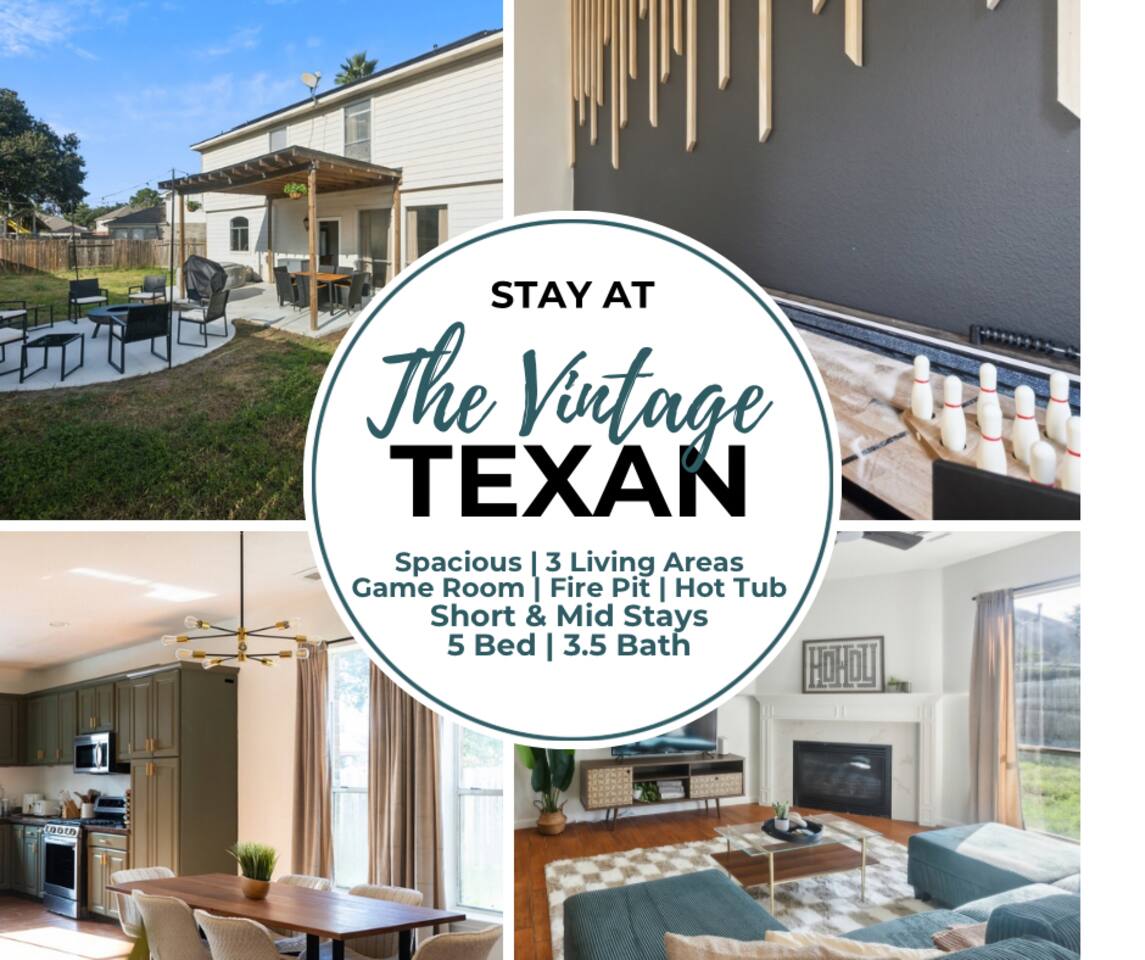 Vintage Texan Cypress Retreat w/ Games & Hot Tub